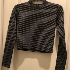 Theory Ileneg compass knit long sleeve top